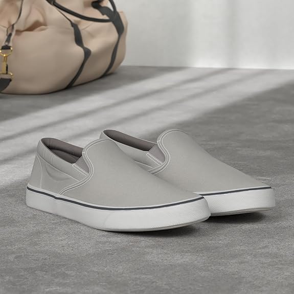 Sperry Striper II Slip On Sneaker Grey 12 M 044213703150 Rebound Footwear