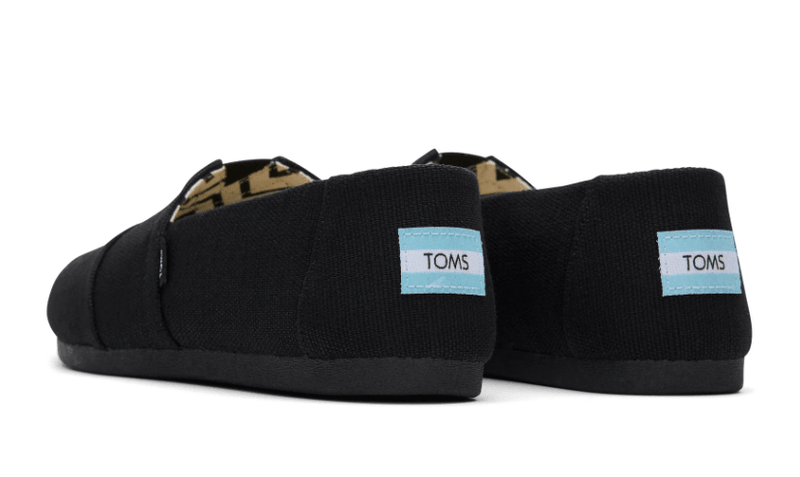 TOMS Alpargata Heritage Canvas Black 8 M 889556661992 Rebound Footwear