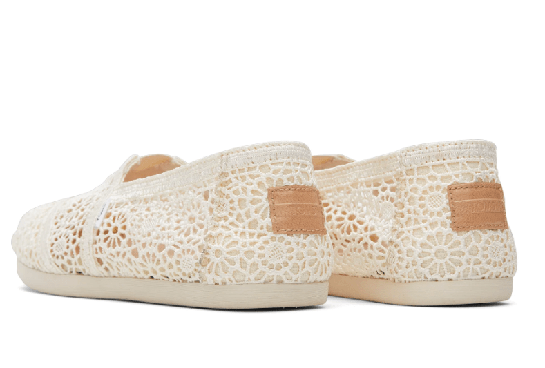 TOMS Classic Natural Moroccan Crochet Natural 9.5 M 889556003877 Rebound Footwear
