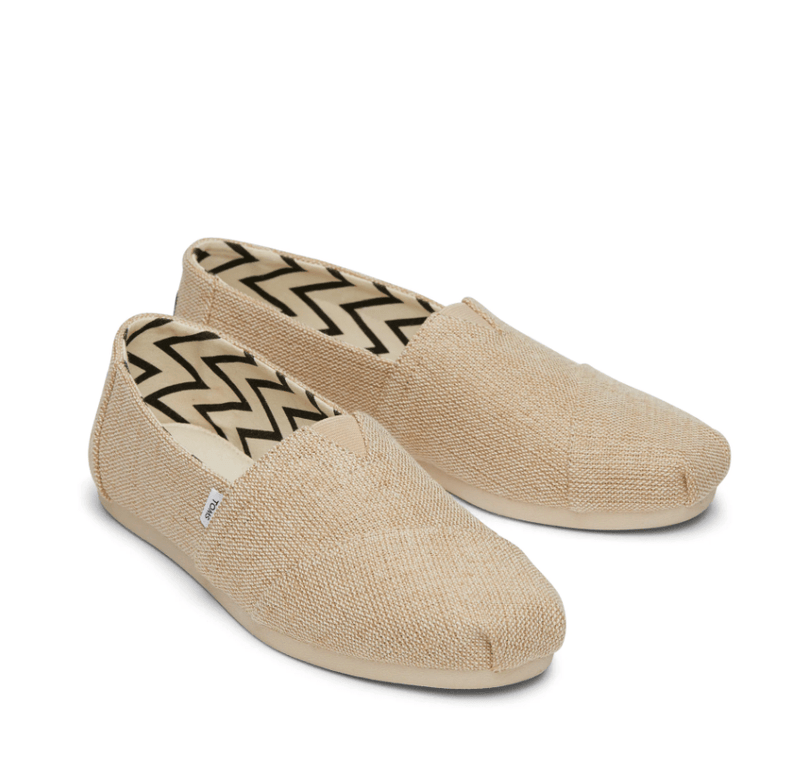 TOMS Heritage Canvas Alpargatas Slip On Natural 11 M 889556616855 Rebound Footwear