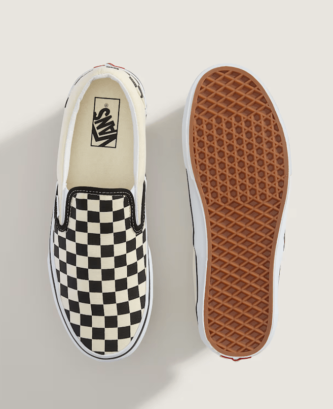 Vans Classic Slip - On Checkerboard 5.5 M 700053333994 Rebound Footwear