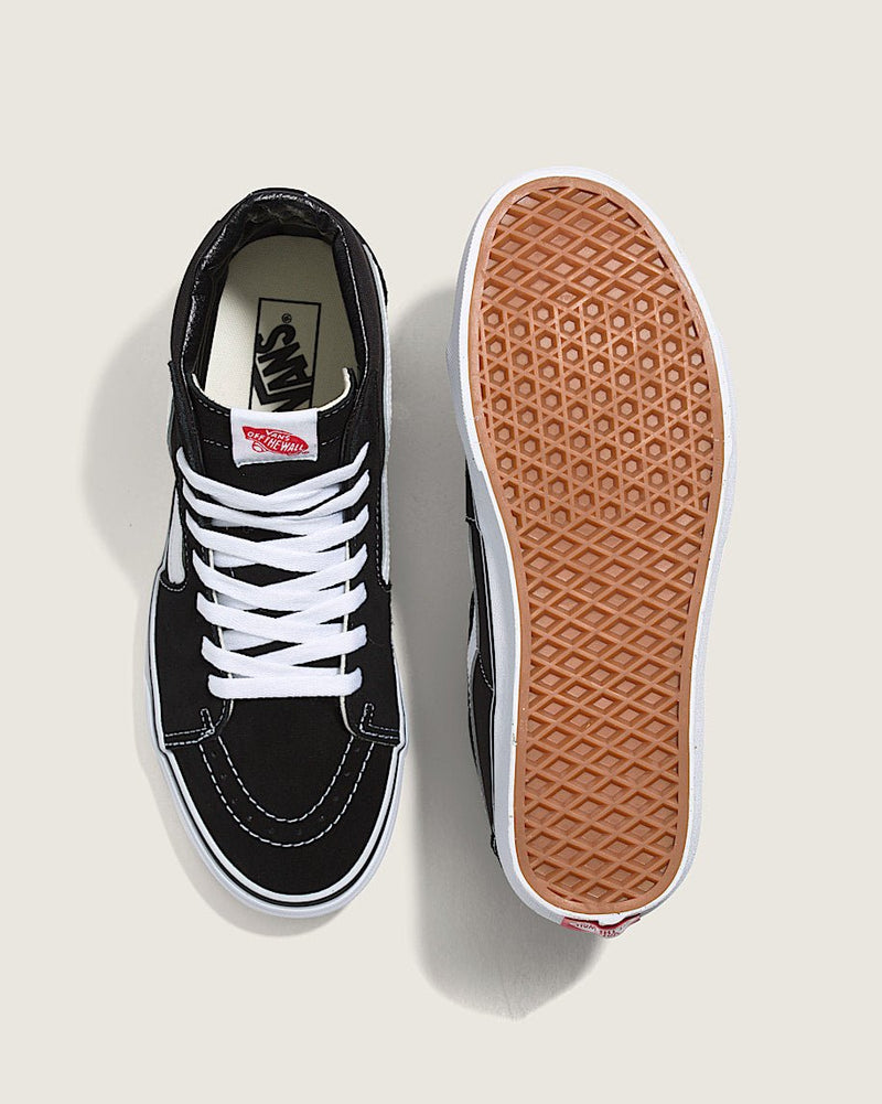 Vans Sk8 - Hi Black / White Men's 9 / Women's 10.5 M 700053630024 Rebound Footwear