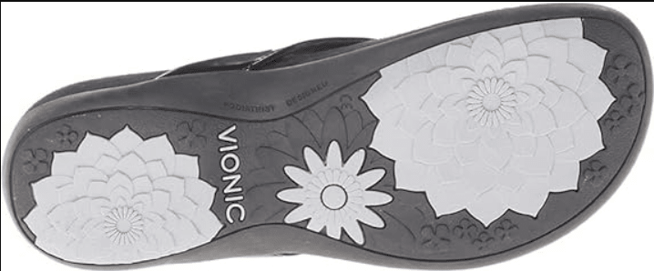 VIONIC Bella Flip Flop Sandals Black 8.5 M 616542426538 Rebound Footwear