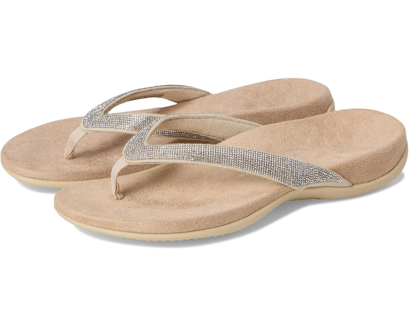 VIONIC Dillon Shine Sandal Cream / Rhinestone 10 M 192329975012 Rebound Footwear