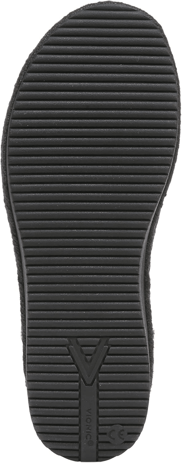 VIONIC Mar Platform Wedge Sandal Black Leather 8 M 197725038033 Rebound Footwear