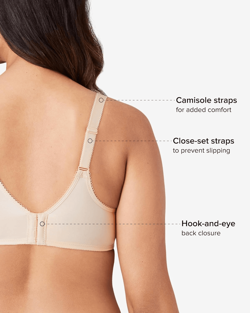 Wacoal Full Figure Seamless Underwire Bra Ivory 40DDD 012214920814 Rebound Footwear